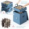 Hearth & Harbor Christmas Ornament Storage Box With 4 Inner Tray Dividers